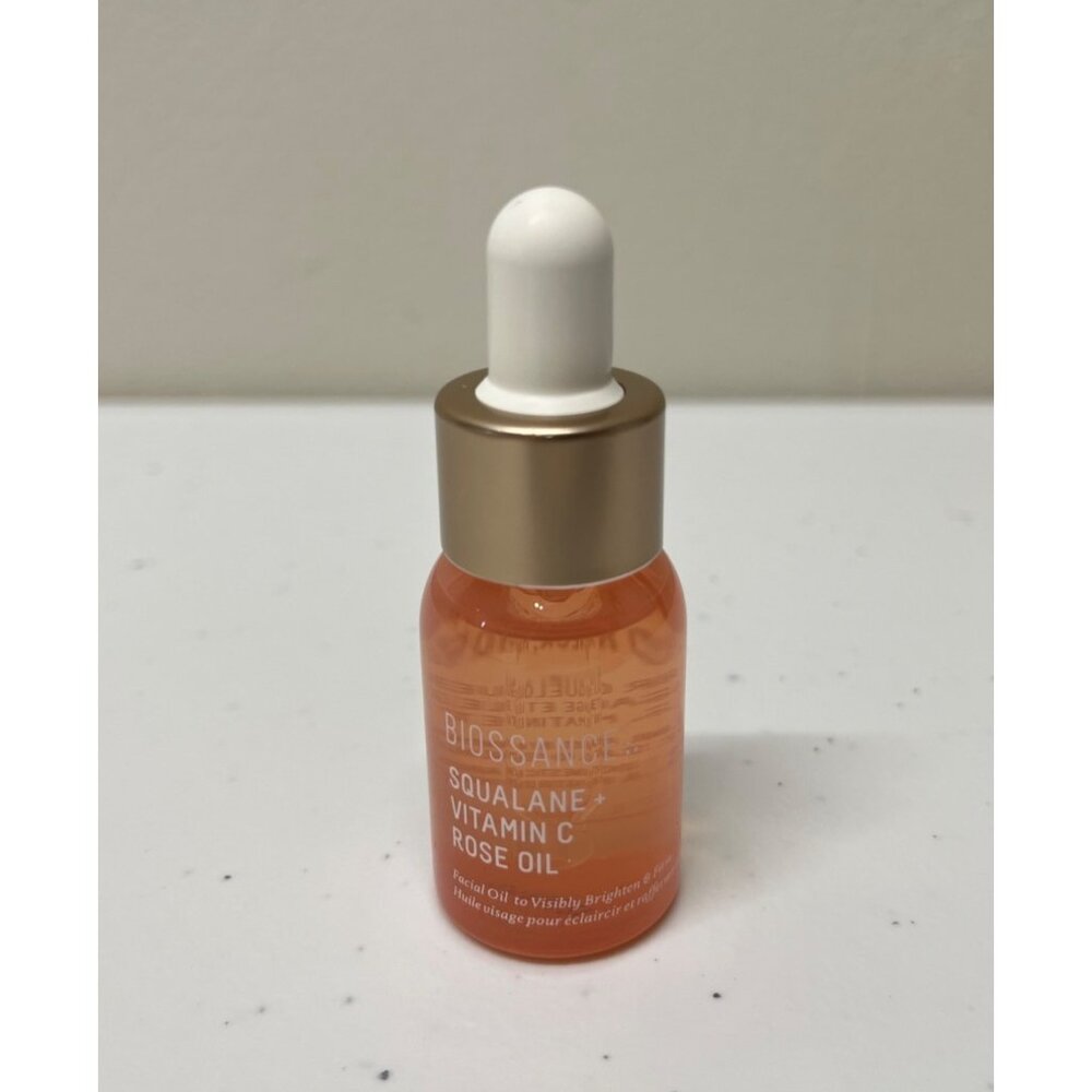 Biossance Squalane + Vitamin C Rose Oil 12mL / 0.4oz NEW w/o box Travel Sample